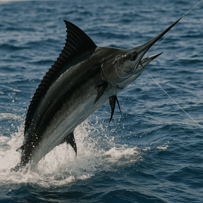 Black Marlin fighting